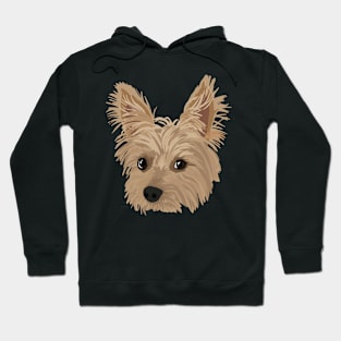 Yorkie Head Hoodie